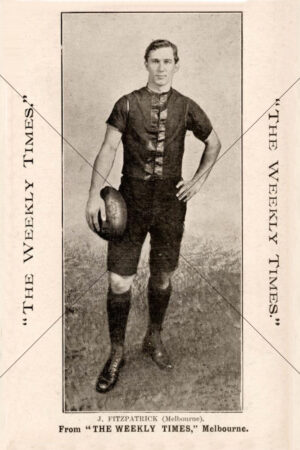 J. FITZPATRICK Melbourne Weekly Times 1910 Hands On Hip Pose 6x4 Photo Print