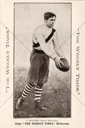 V. Belcher South Melbourne Weekly Times 1910 Card 6x4 Photo Print