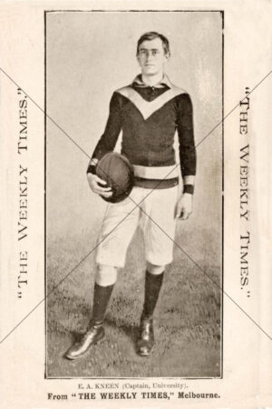 E. A. Kneen University Captain 1910 Weekly Times Card 6x4 Photo Print