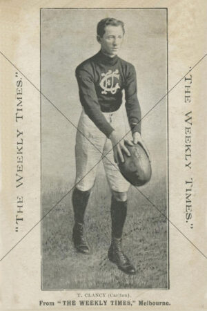 T. Clancy Carlton Player Pose 6x4 Photo Print