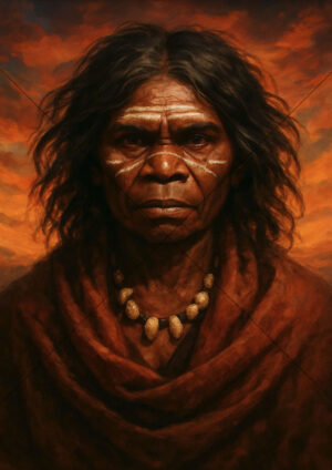 Truganini Tasmanian Aboriginal Woman Portrait A3 Poster Print