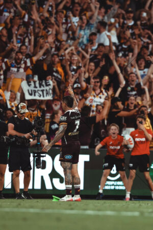 Adam Reynolds Broncos Celebration With Fans 6x4 Photo Print