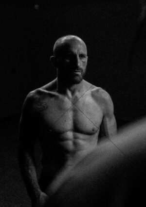 Alexander Volkanovski Grainy Moody Portrait B-W A4 Poster Print