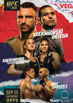 Alexander Volkanovski UFC 266 Event Poster A4 Poster Print