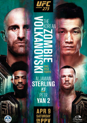 Alexander Volkanovski UFC 273 Zombie Volkanovski Poster A4 Poster Print