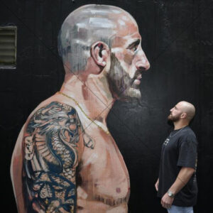 Alexander Volkanovski Mural Profile Photo 6x6 Photo Print