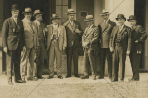 JJ Liston Sir Norman Robinson EA Underwood Group Photo 6x4 Photo Print