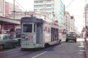 George St D.C. 381 Tram Outside Hotel Daniell 1968 6x4 Photo Print