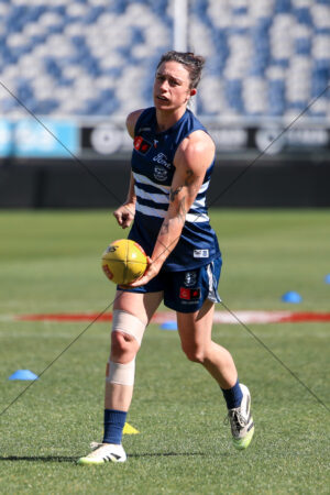 Julia Crockett-Grills Geelong AFLW Training 6x4 Photo Print