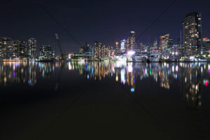 Melbourne Skyline Docklands Night Reflections 6x4 Photo Print