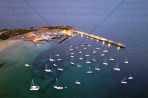 Mornington Harbour Boats Aerial Evening 6x4 Photo Print