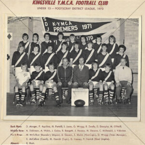 Kingsville YMCA Under 15s Team 1973 6x6 Photo Print