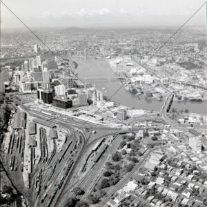 Brisbane 1986 Roma Street Yards 6x6 Photo Print