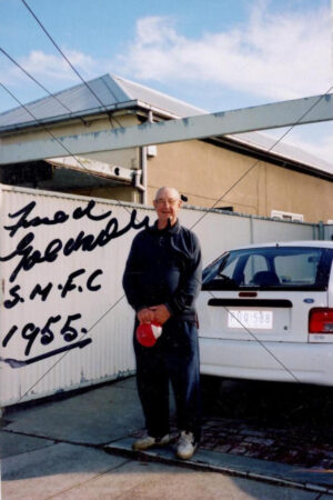 Fred Goldsmith Standing Outside South Melbourne 1955 6x4 Photo Print