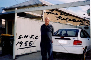 Fred Goldsmith Portrait Beside Vehicle South Melbourne 1955 6x4 Photo Print