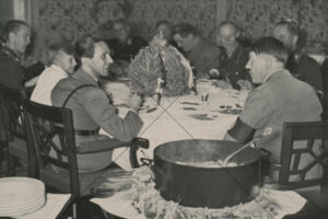 Adolf Hitler At Dinner Table Candid Wartime Scene 6x4 Photo Print