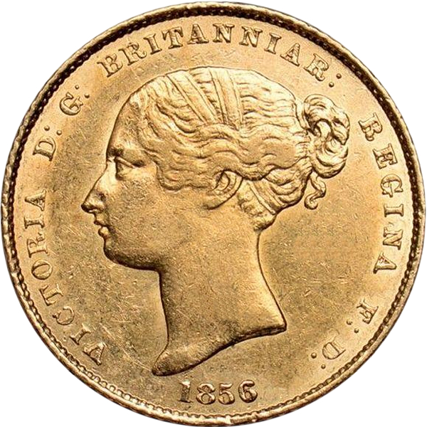 Victoria 1853-1856 - Sydney Mint Reverse, Type 1 obverse