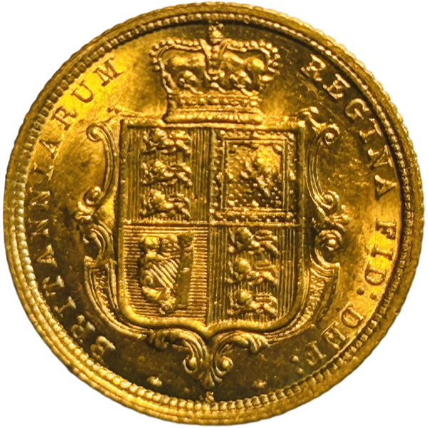 Victoria 1871-1887 - Shield Reverse, Young Head reverse