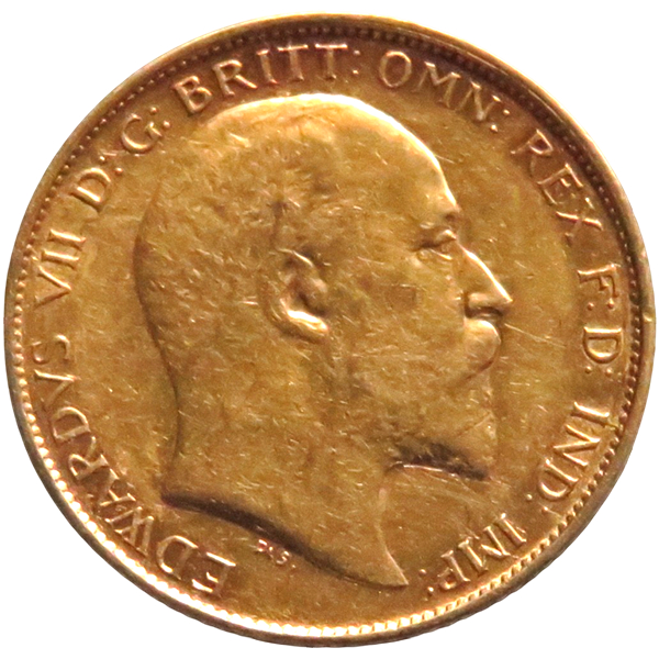 Edward VII 1902-1910 - St George Reverse obverse