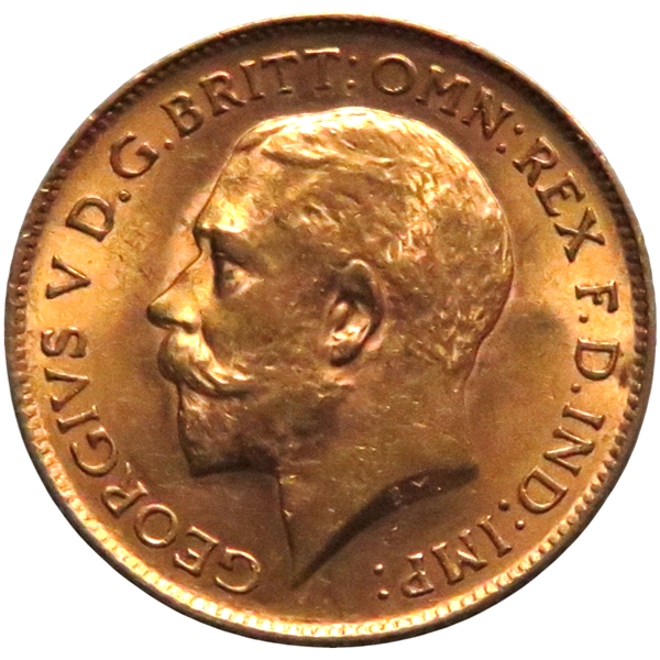 George V 1911-1918 - St George Reverse obverse