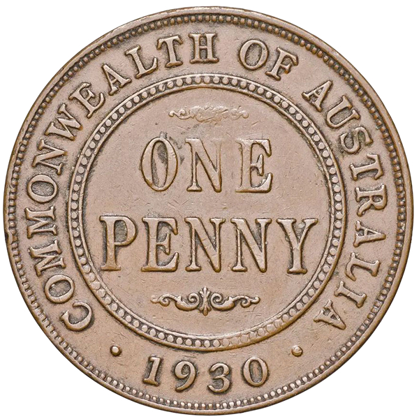 Australian 1930 penny