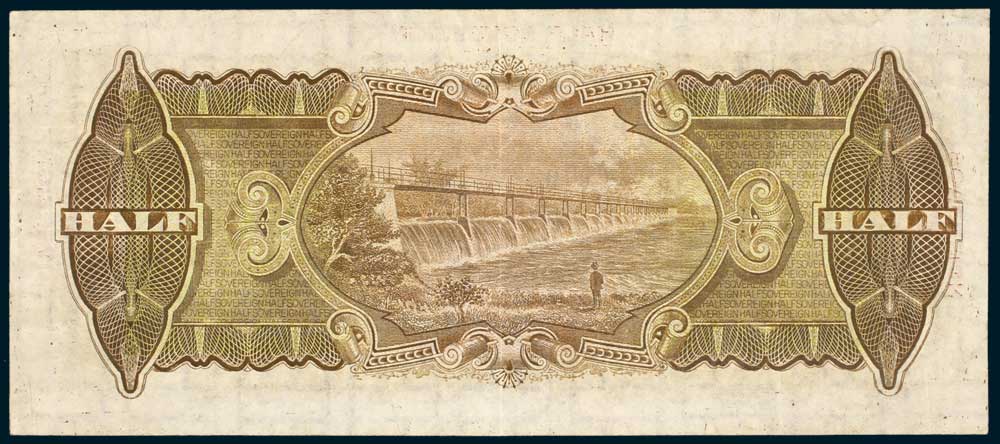 1927 Australian Ten Shillings Kell & Heathershaw reverse