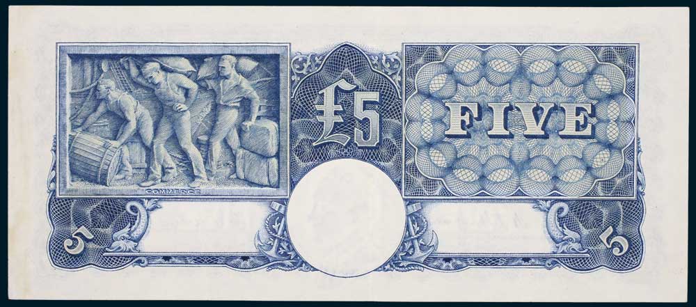 1939 Australian Five Pounds Sheehan McFarlane reverse