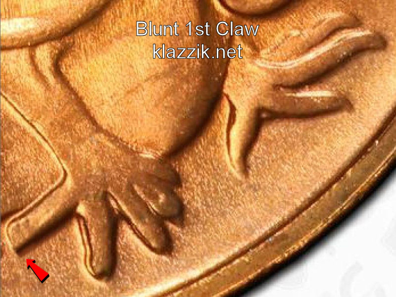 1966 two cent blunt first claw mint identification detail