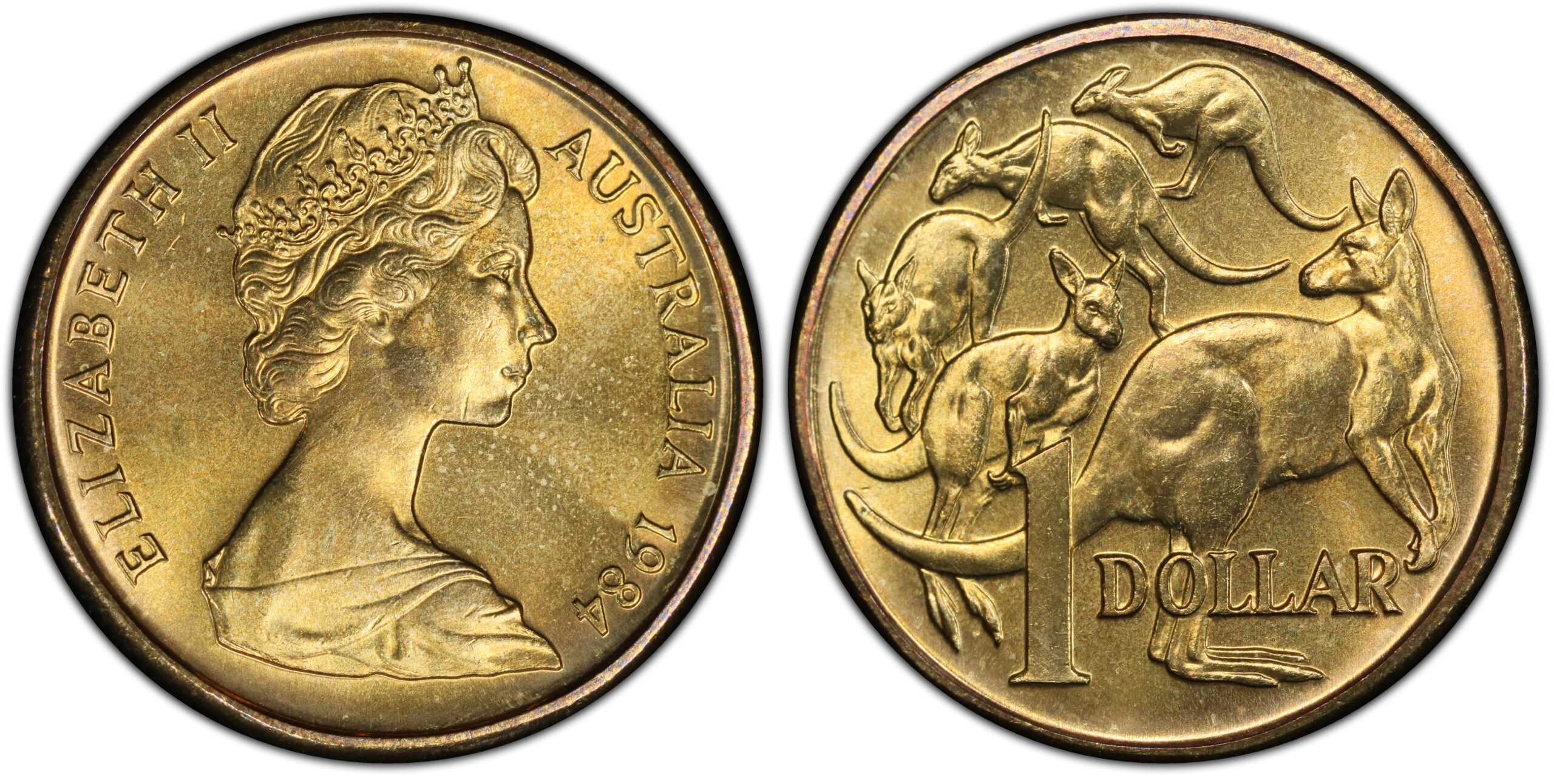 1984 $1 Coin obverse and reverse