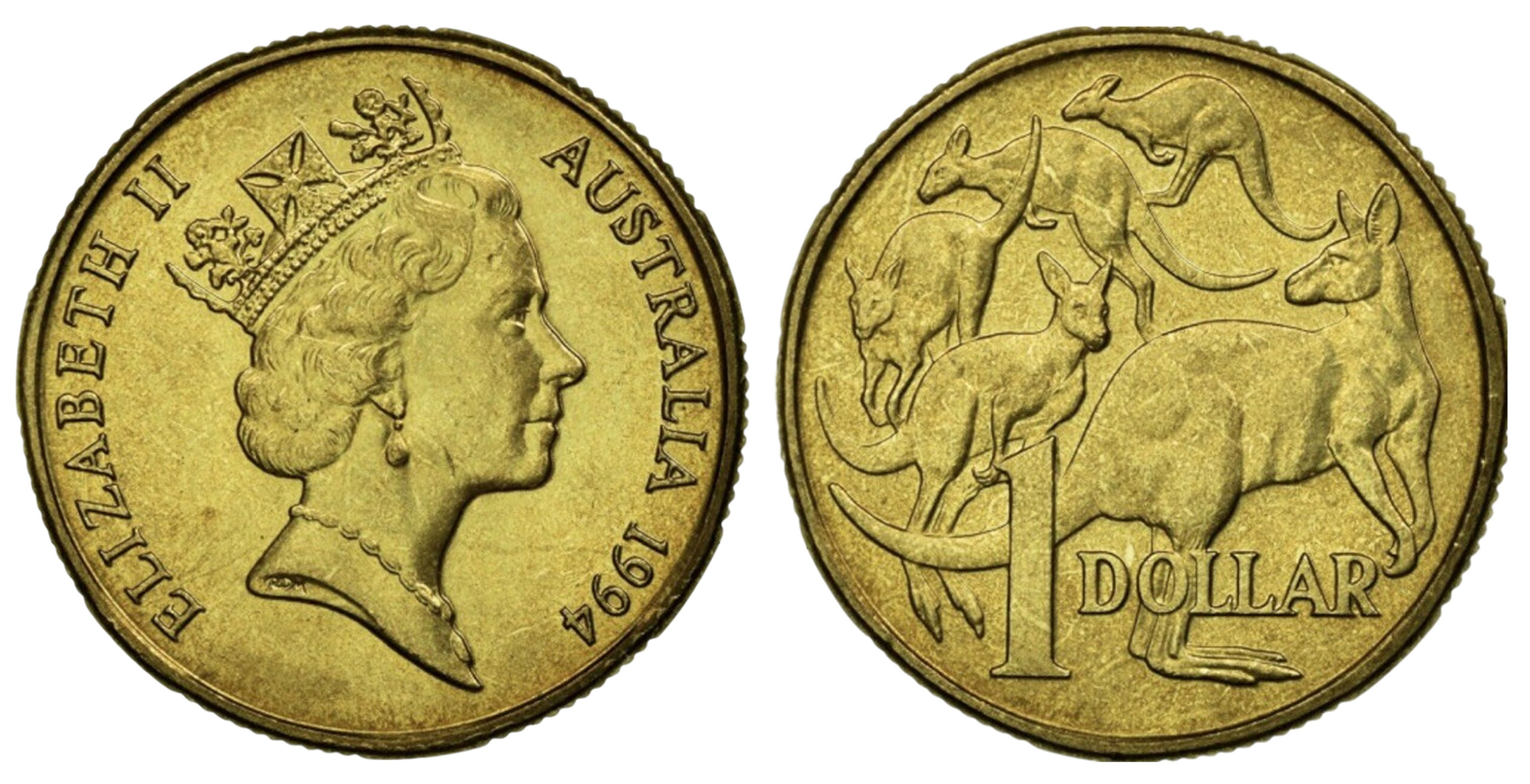 1994 $1 Coin obverse and reverse
