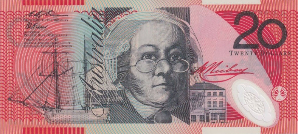 1996 Twenty Dollars - Fraser & Evans reverse
