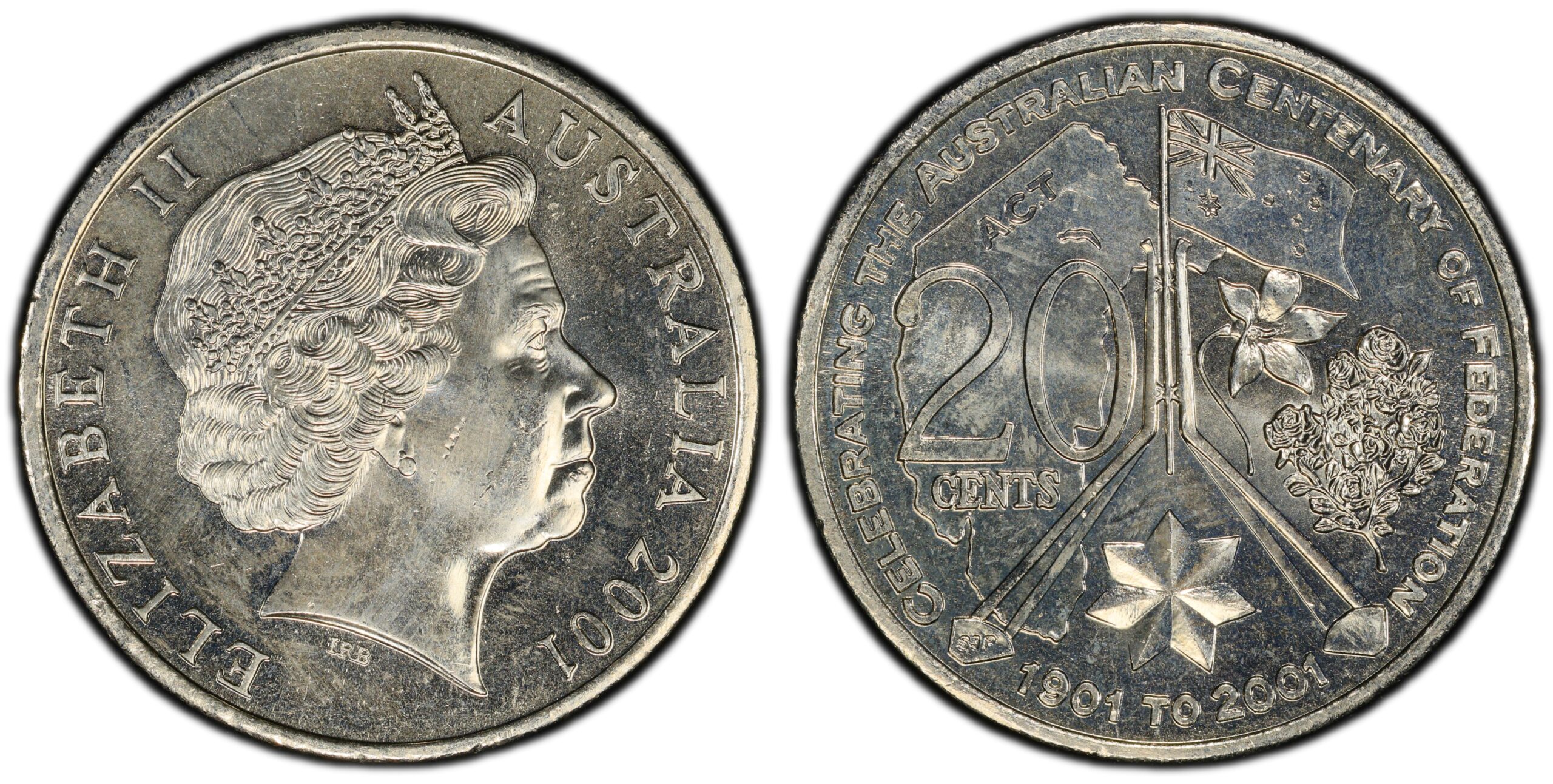 2001 20 Cent - Australian Capital Territory