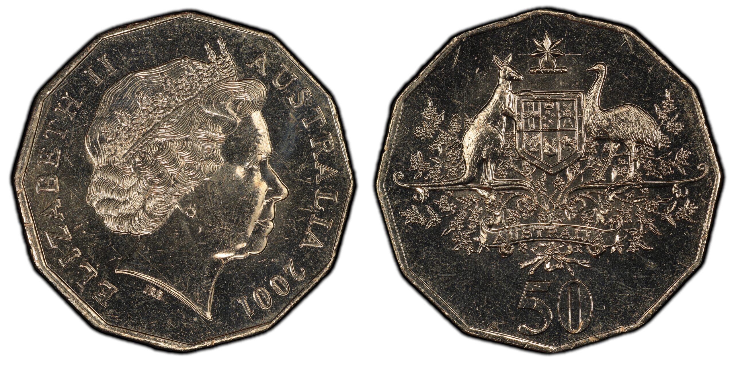 2001 50 Cent - Centenary of Federation obverse and reverse