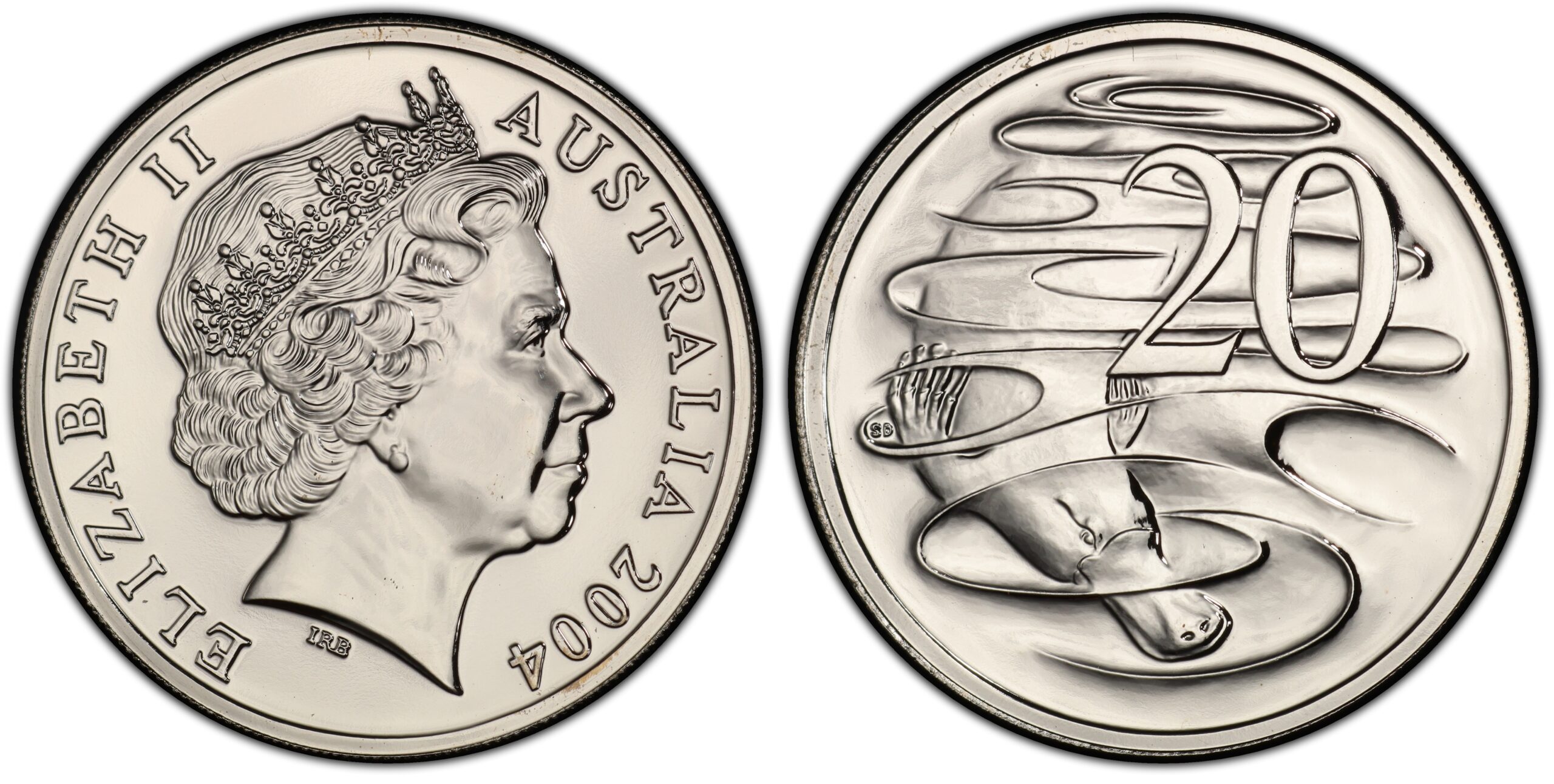 2004 20 Cent - Large Head