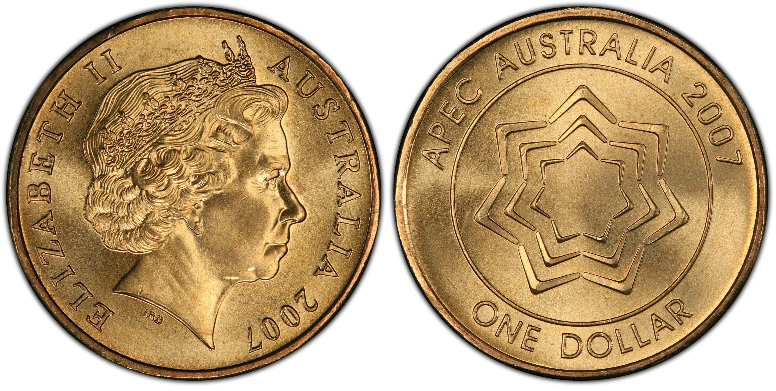2007 $1 - APEC obverse and reverse