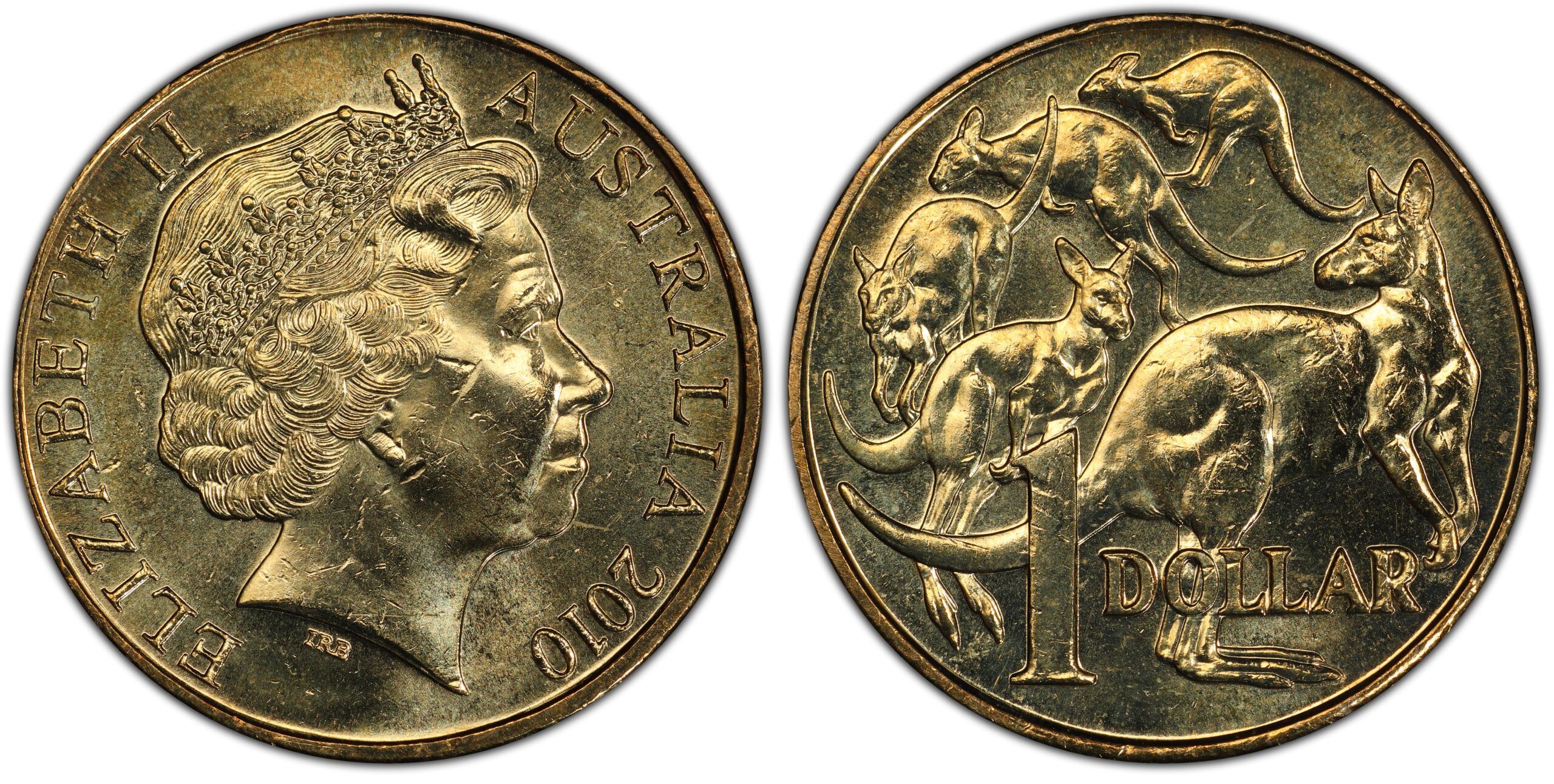 2010 $1 Coin obverse and reverse