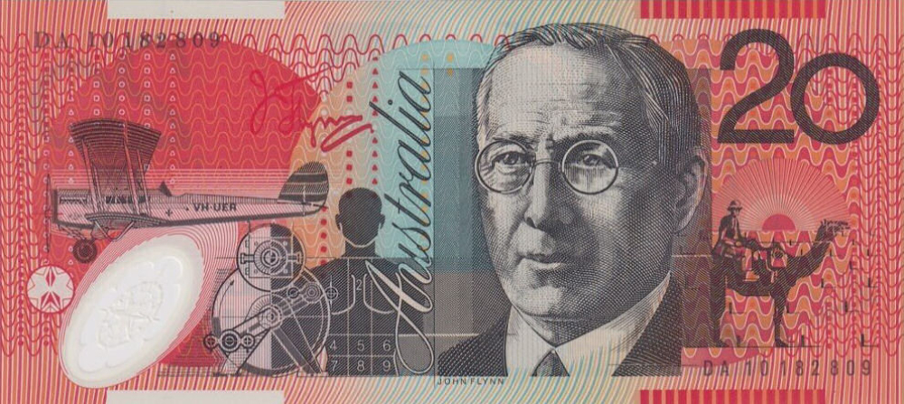 2010 Twenty Dollars - Stevens & Henry reverse