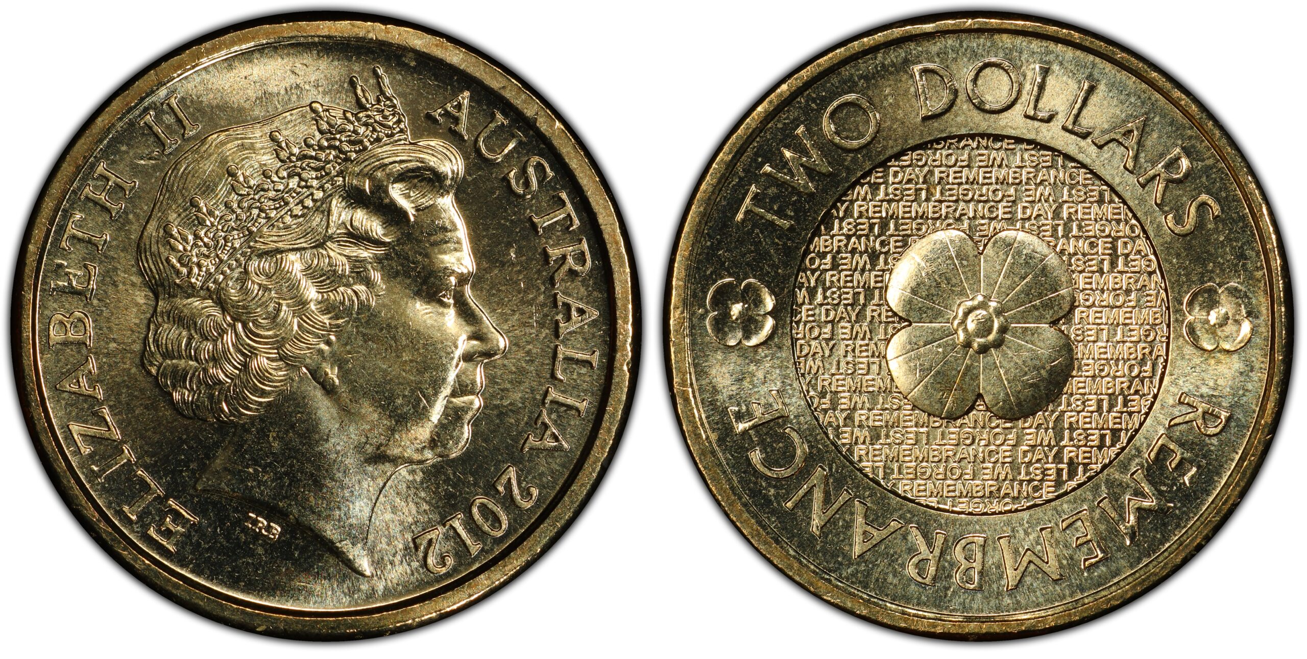 2012 $2 - Remembrance Day Poppy