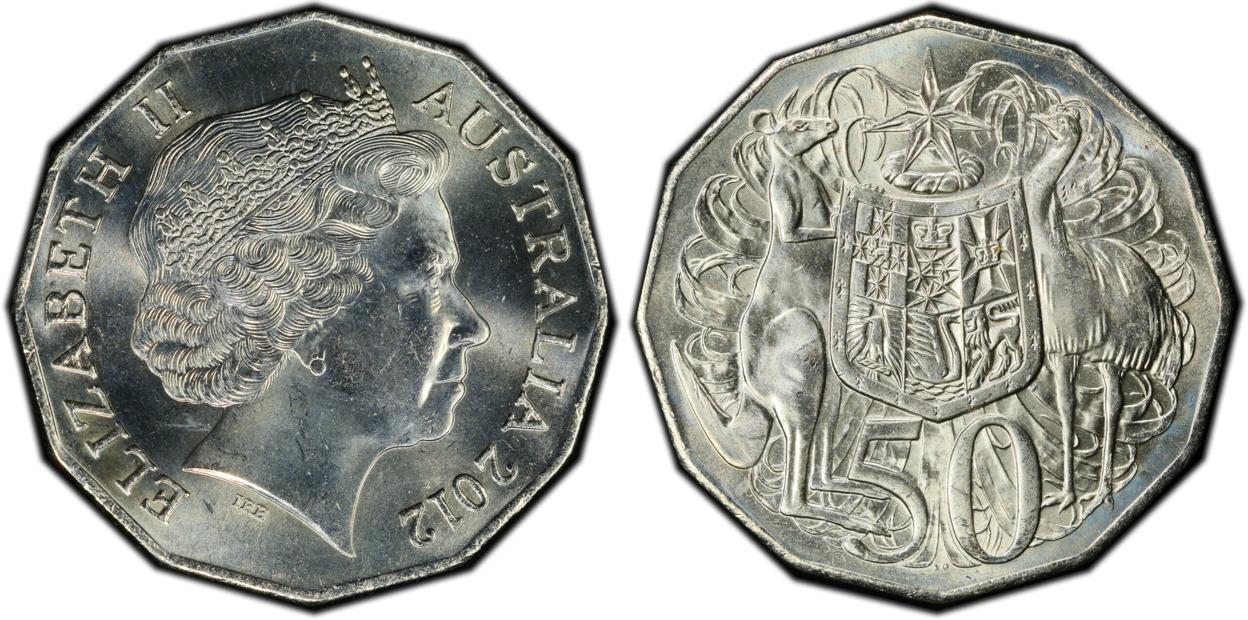 2012 50 Cent obverse and reverse
