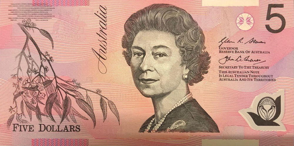 2015 Five Dollars - Stevens & Fraser reverse