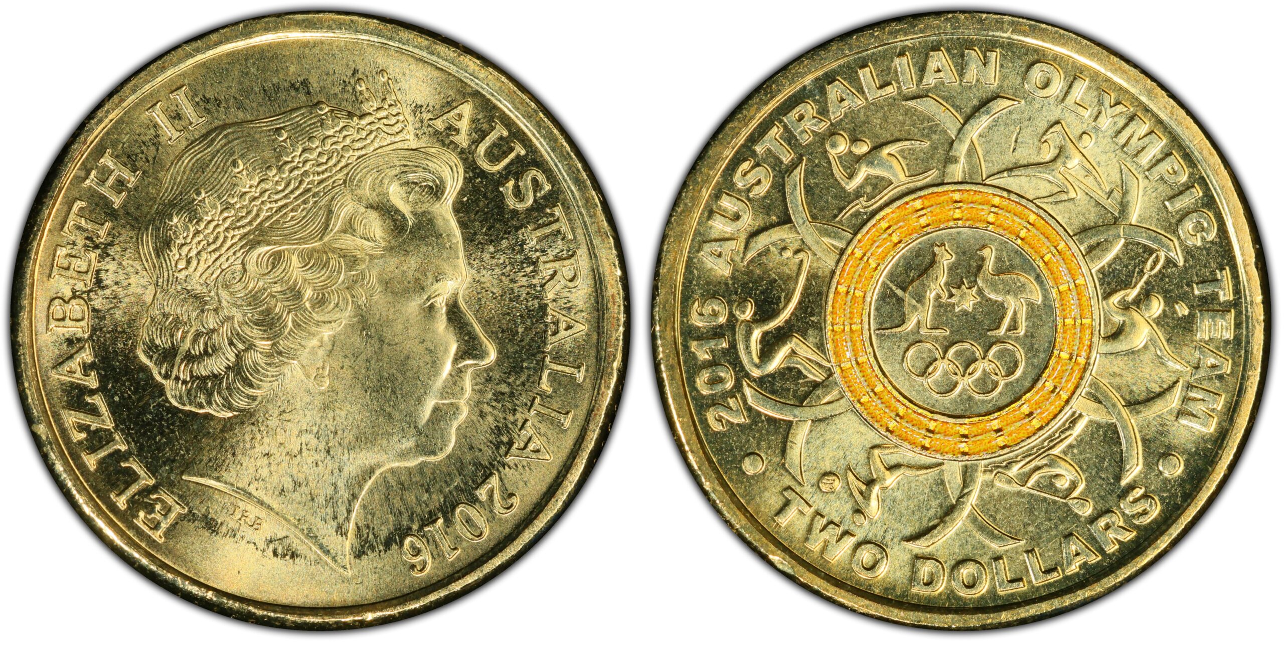 2016 $2 - Australian Olympic Team – Yellow