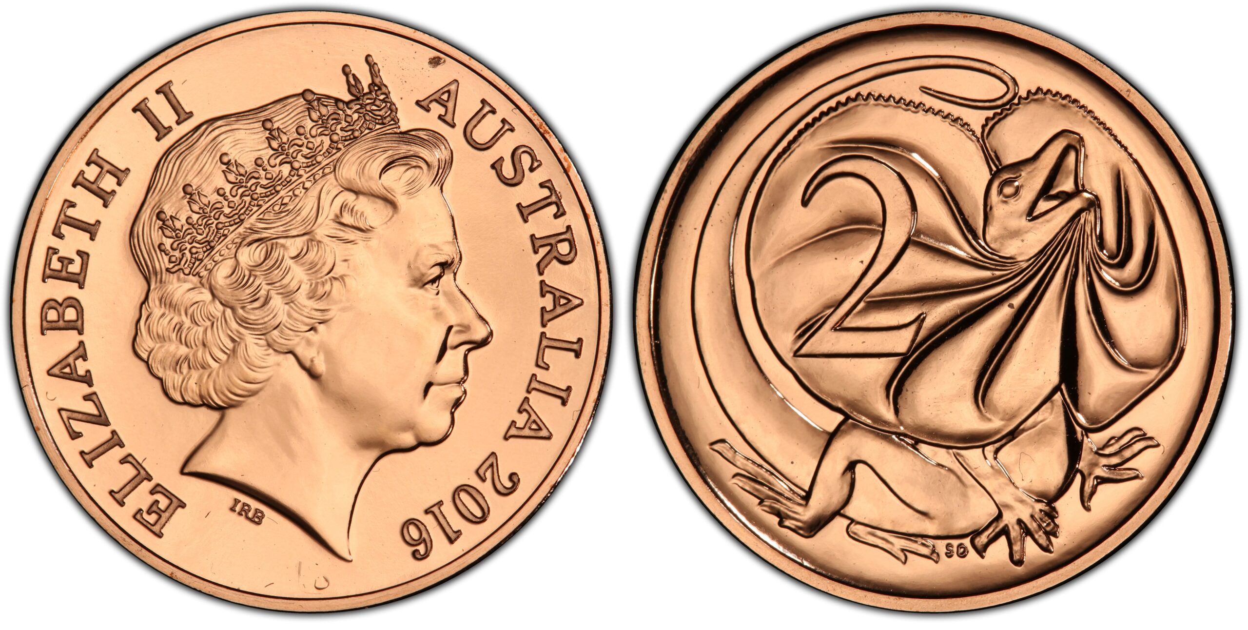 2016 2 Cent - 50 Years of Decimal Currency obverse and reverse