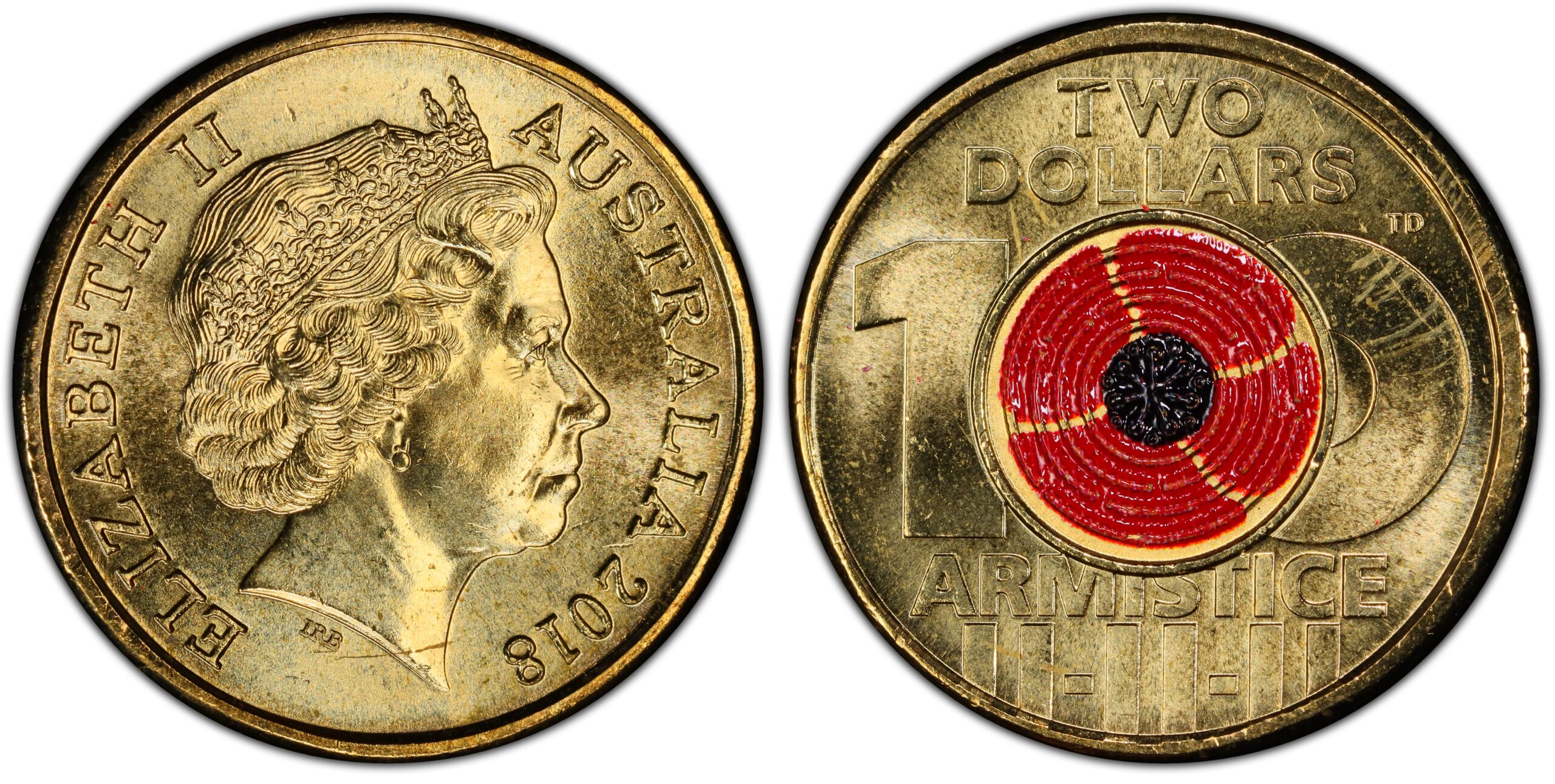 2018 $2 - Remembrance Day Armistice Colour