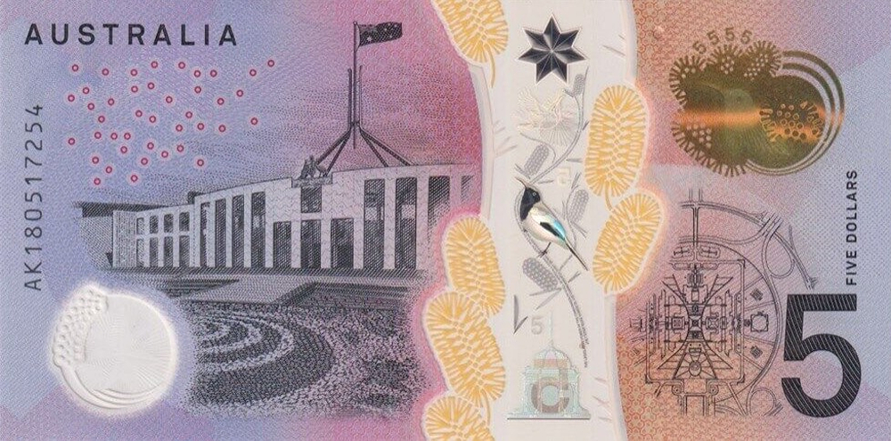 2018 Five Dollars - Lowe & Fraser obverse