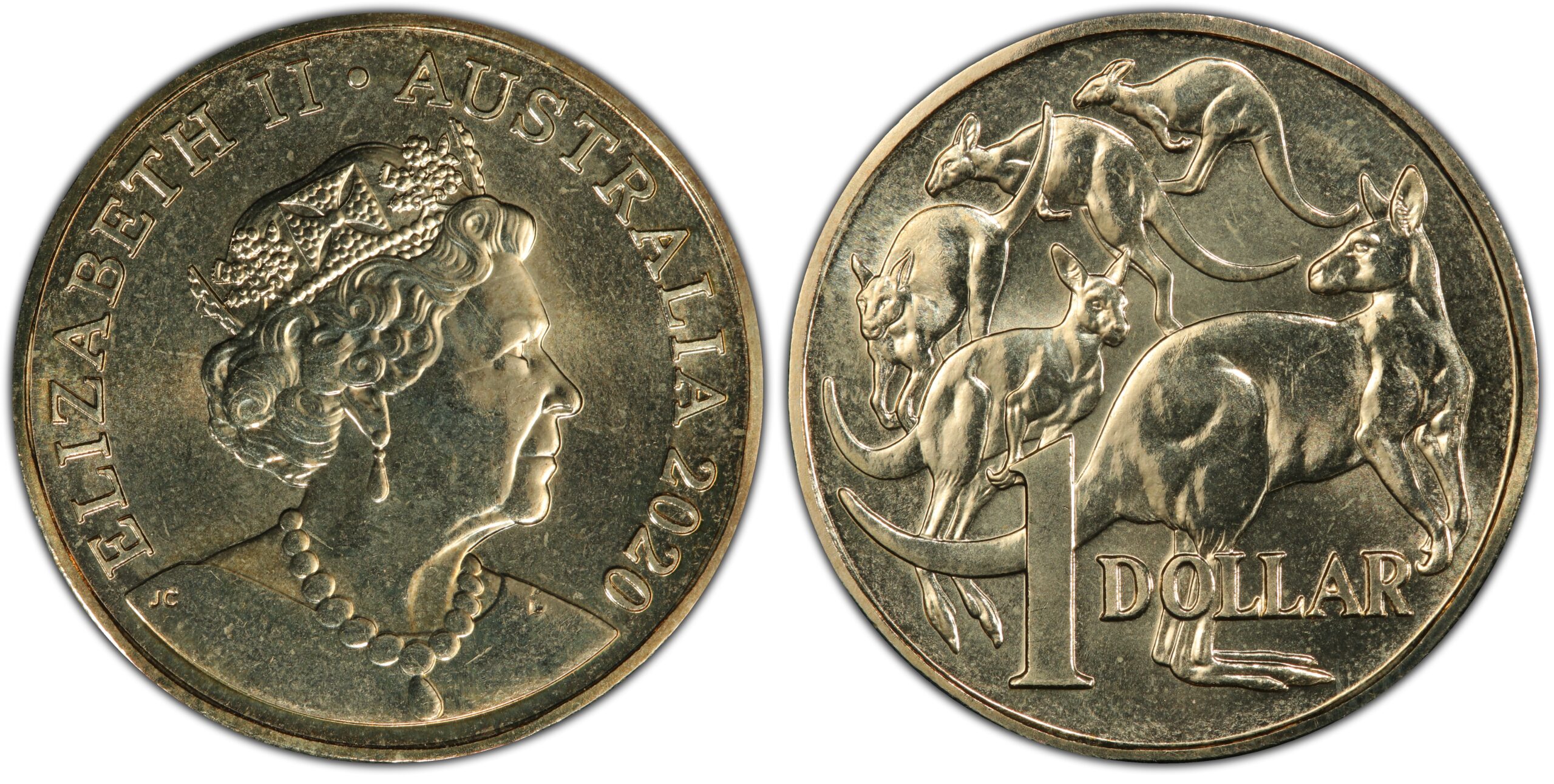 2020 $1 Coin obverse and reverse
