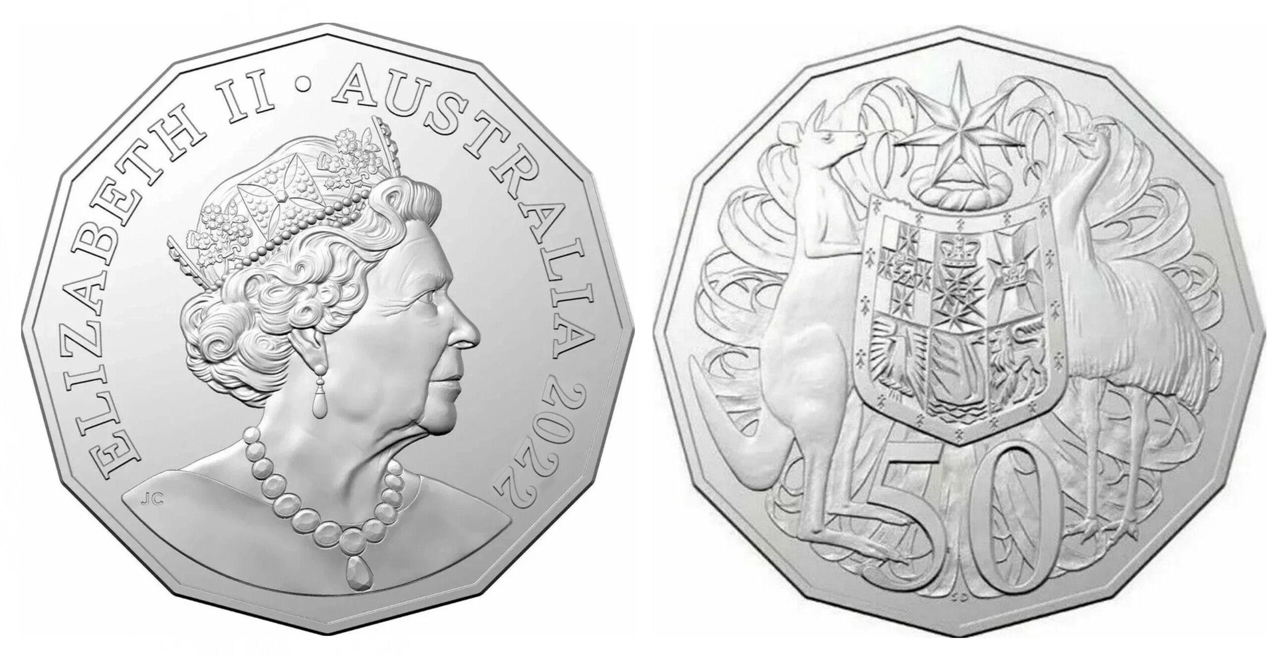 2022 50 Cent obverse and reverse
