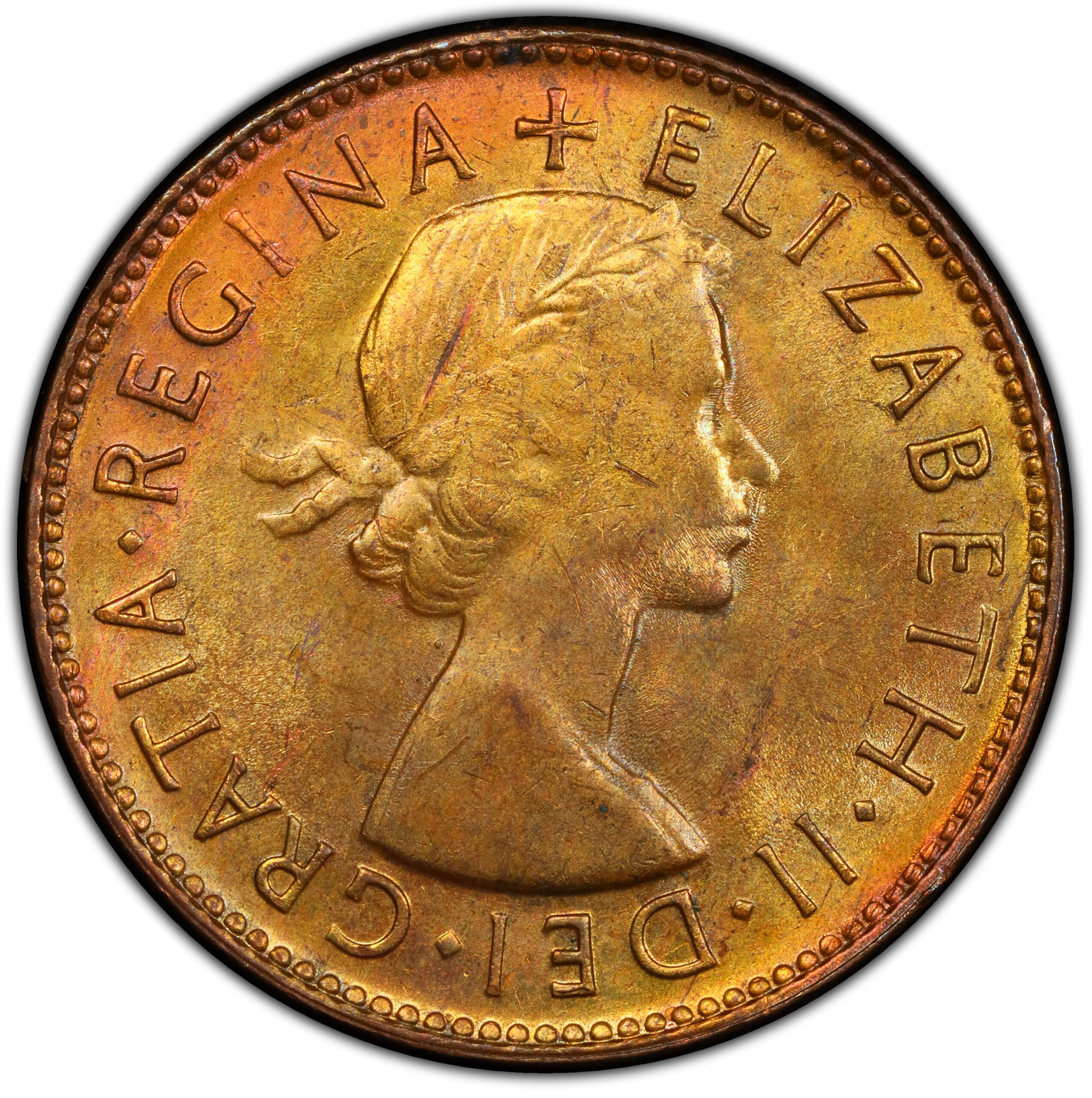 Australian halfpenny obverse 6
