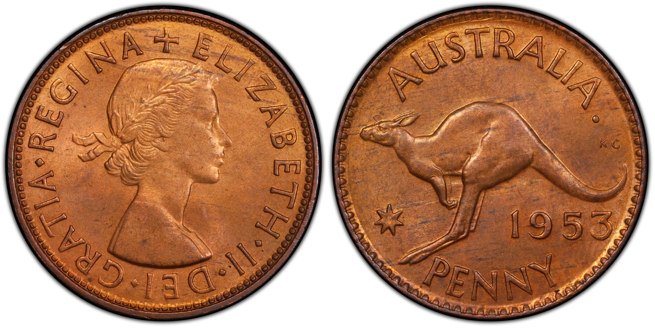 1953P - A. - 7G Australian Penny