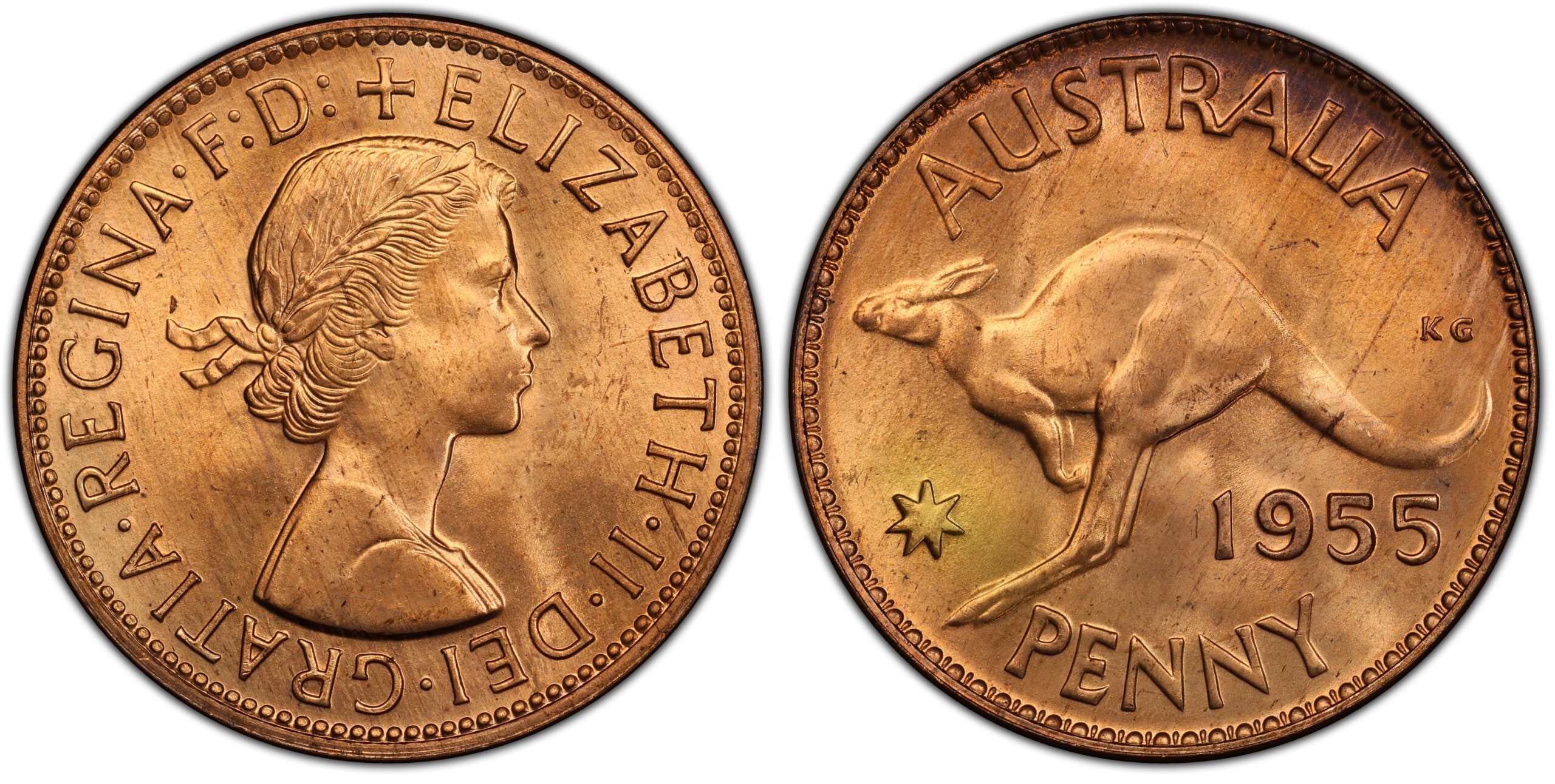 1955M - 8H Australian Penny