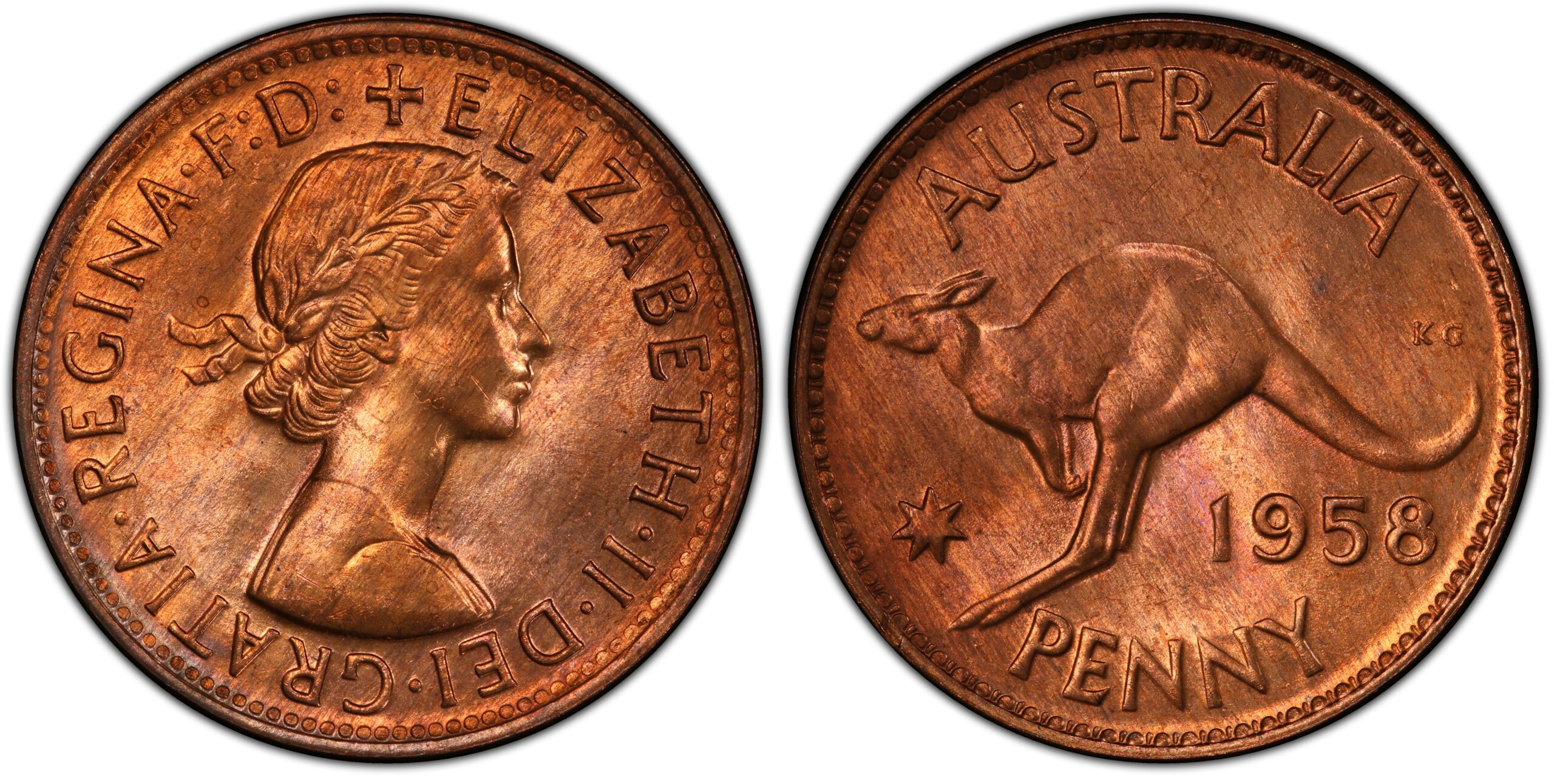 1958M - 8H Australian Penny